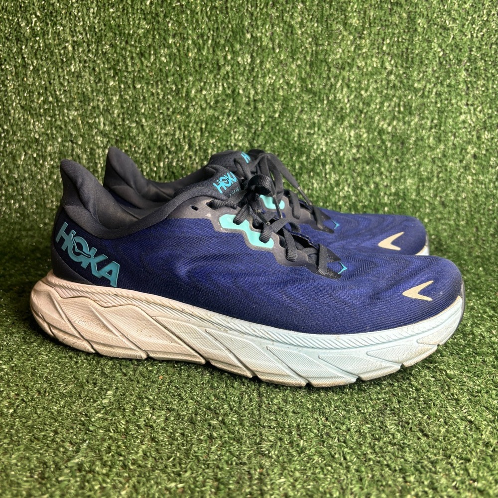 Hoka Arahi 6 Stability Breathable Mesh Road Running Shoes Blue Mens Size 8 D